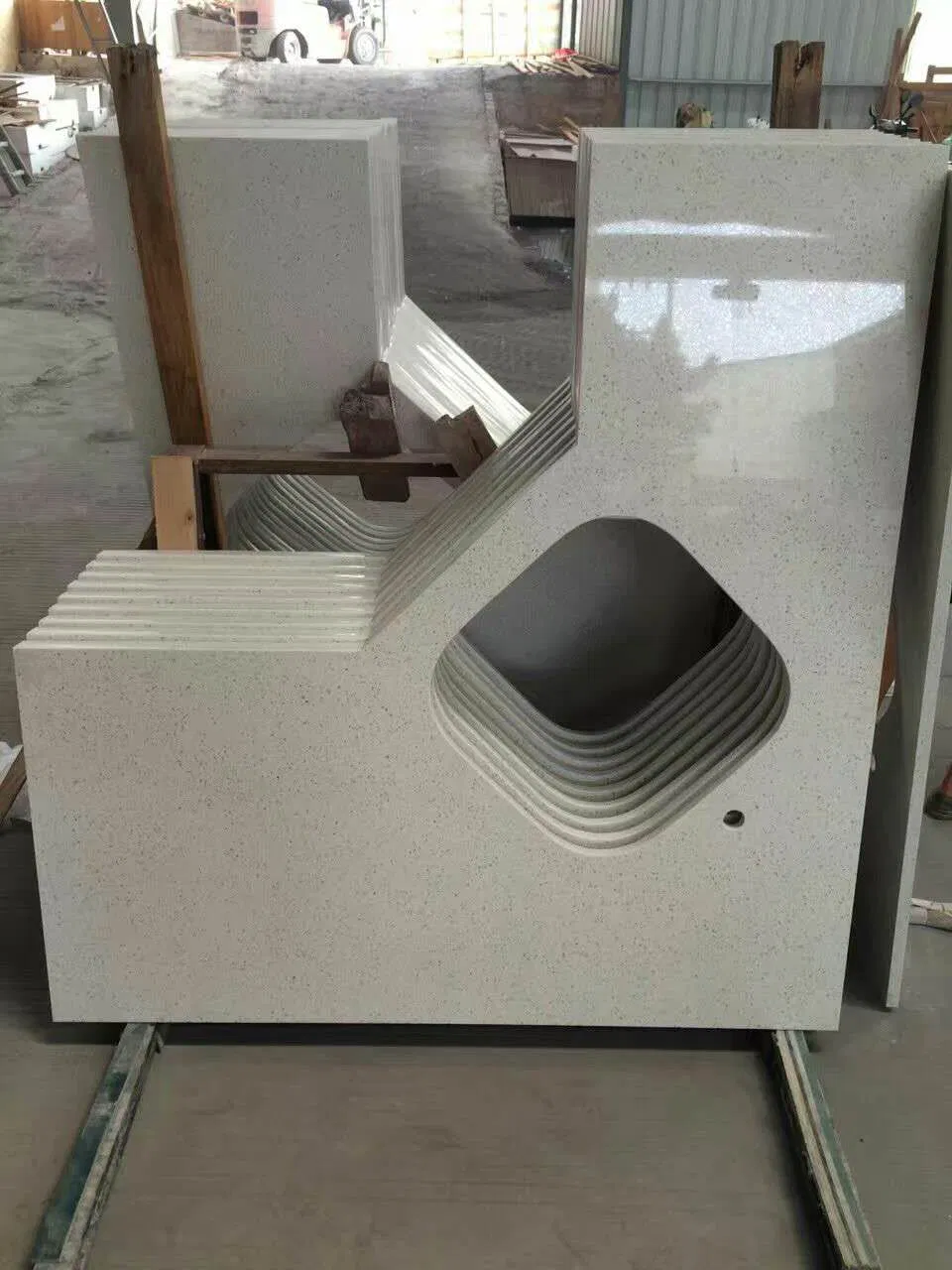 Wholesale White Macuba Laminate/Kitchen/Bathroom/Concrete/Soapstone/Formica/Solid Surface Granite/Quartzite/Marble Kitchen Countertop