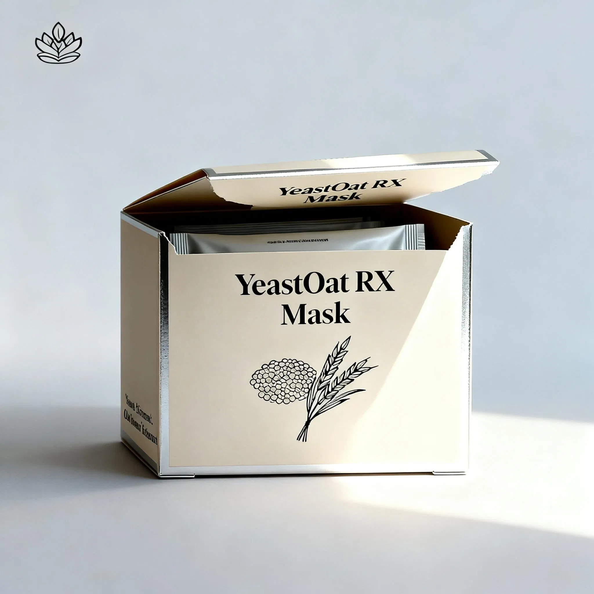 Advanced Oat Bran Extract Repairing Hydrating Face Mask for Whitening and Brightening Skin