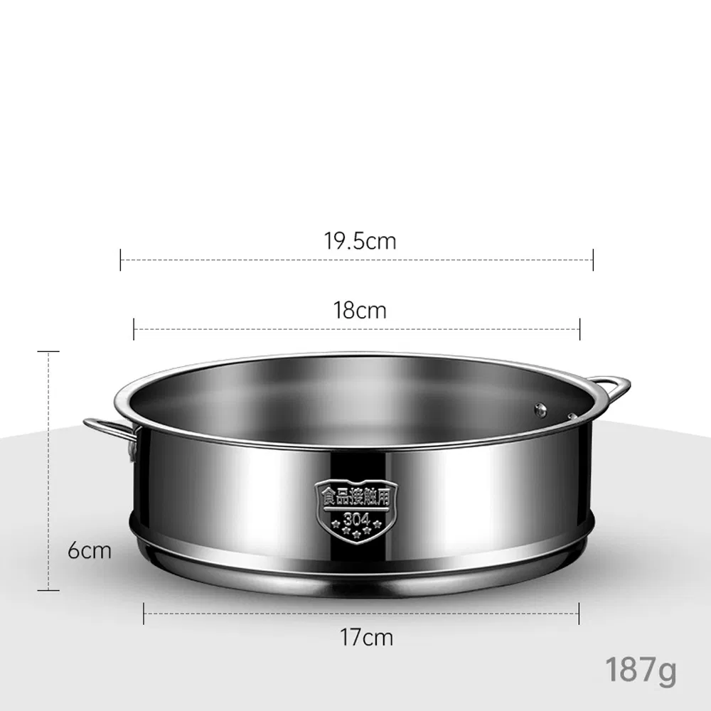 Stainless Steel Food Steamers Multi-Function with Double Handle by Goodseller