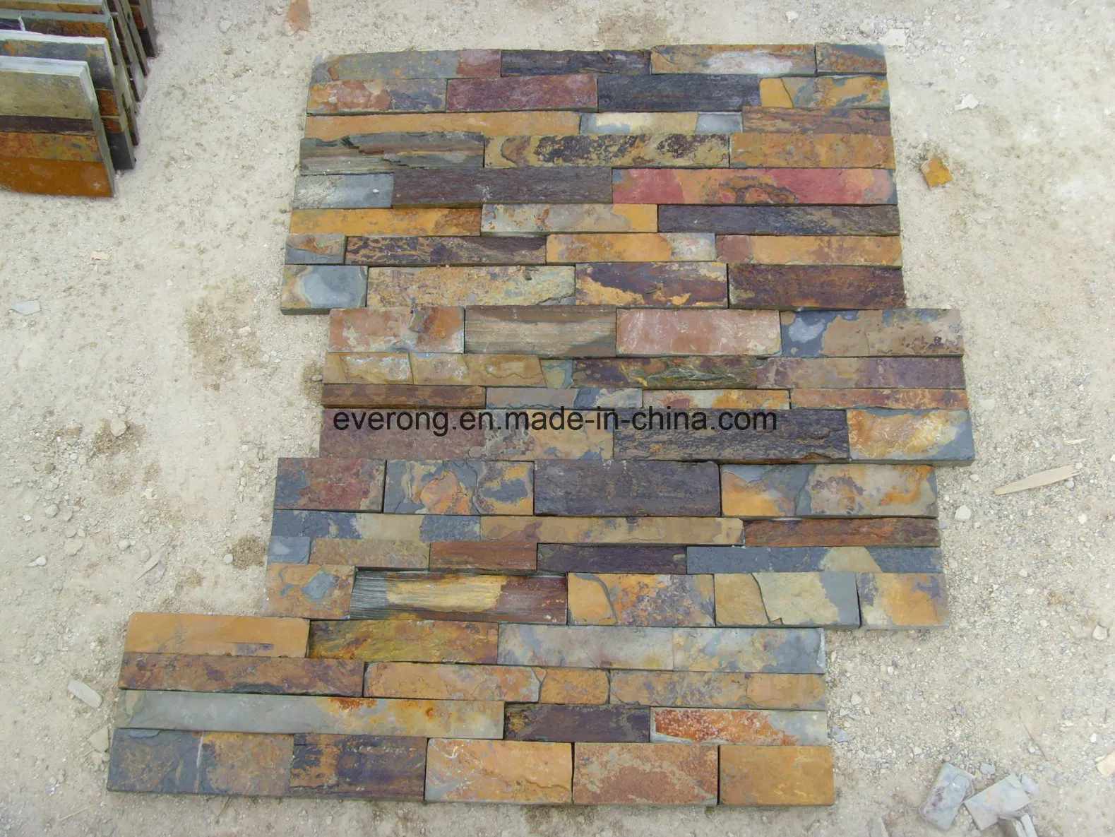 Natural Rusty Slate Culture Stone for Exterior Wall Cladding Stone Construction Stone