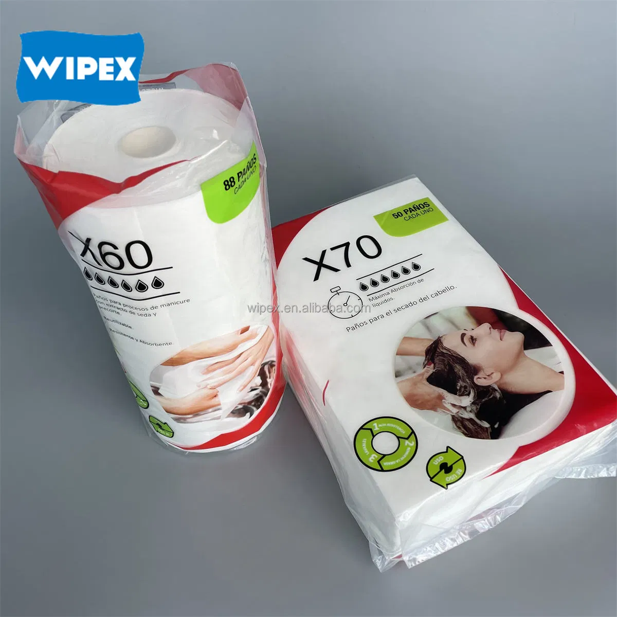 SPA Usage Disposable Non-Woven Quick Dry Beauty Salon Towel Hair Drying Cloth
