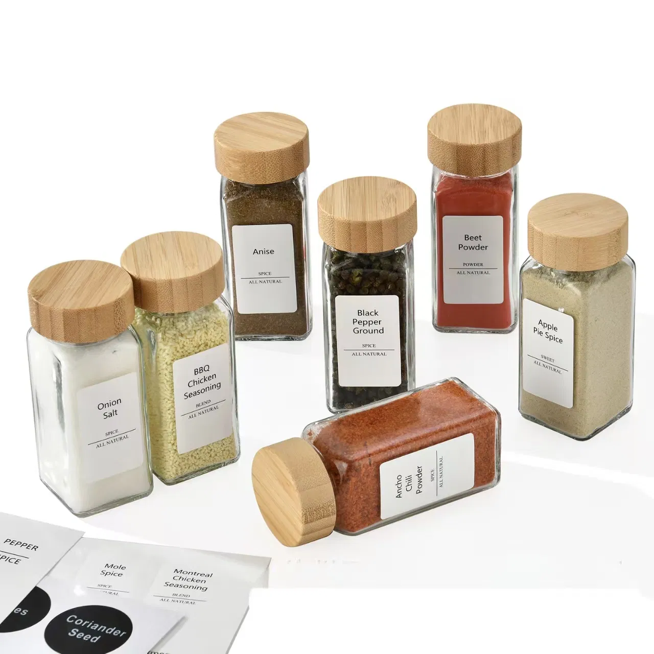 BPA Free 120ml Airtight Kitchen Food Storage Container Salt Pepper Shaker Condiment Bottle with Tin Lid