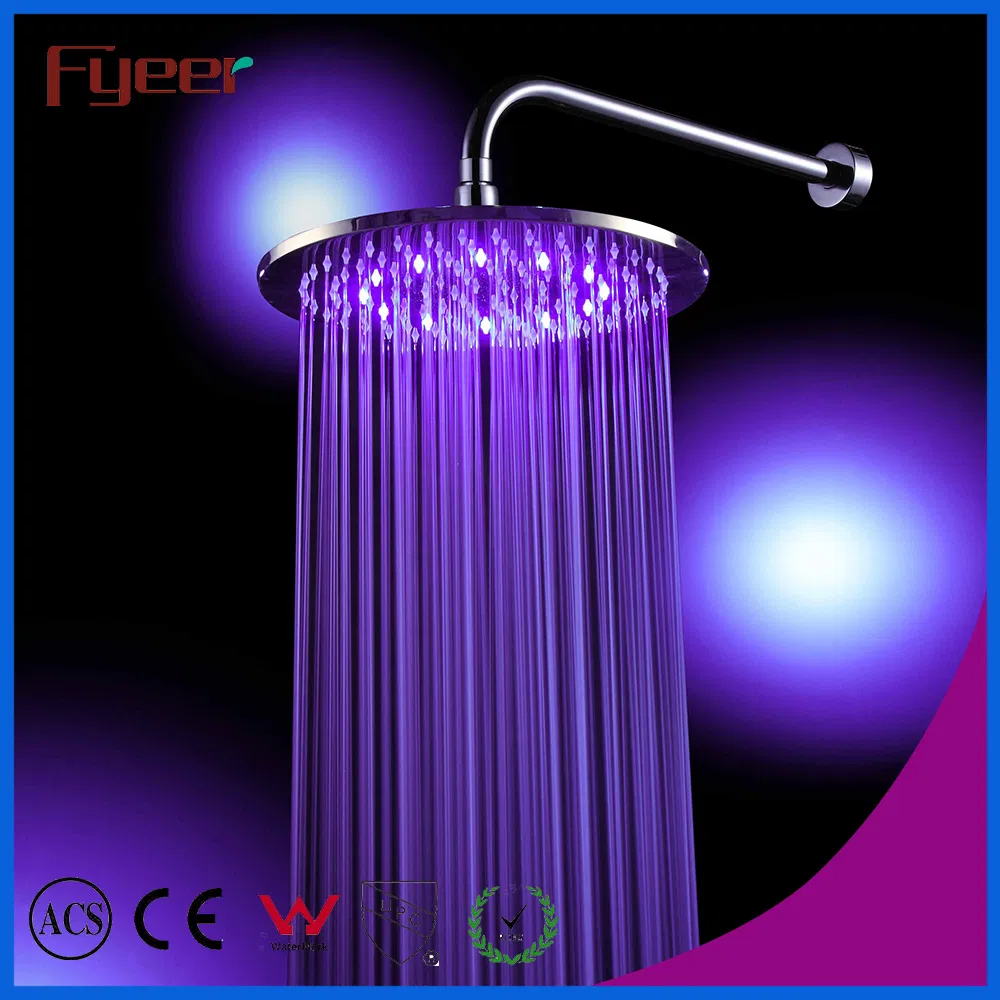 Fyeer Hot Sale Round Brass LED Shower Head (QH326AF)