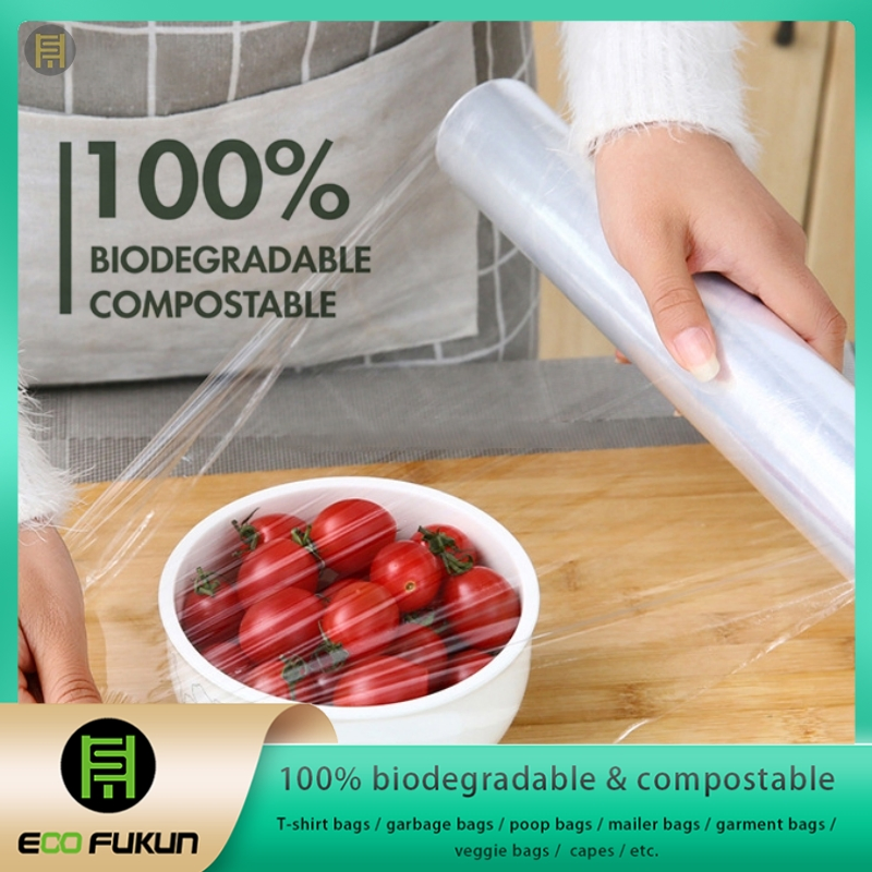 Biodegradable Cling Wrap for Food, Commercial Use Wrap Stretch Film