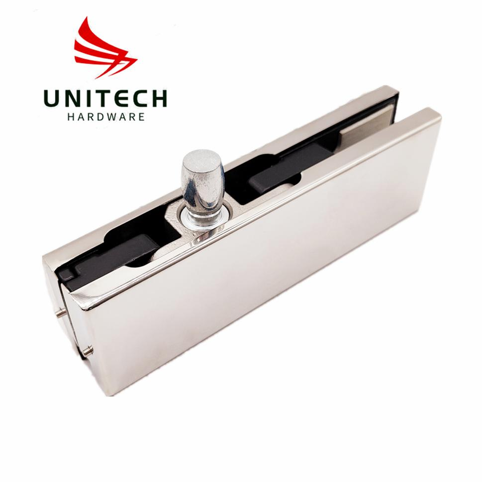 Stainless Steel Glass Door Top Patch Fixed Clamp Glass Fitting Hinge Pivot