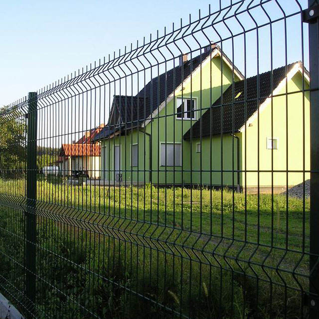 High Quality Security Curvy Welded Wire Bending PVC Coated 3D Mesh Fence Panels