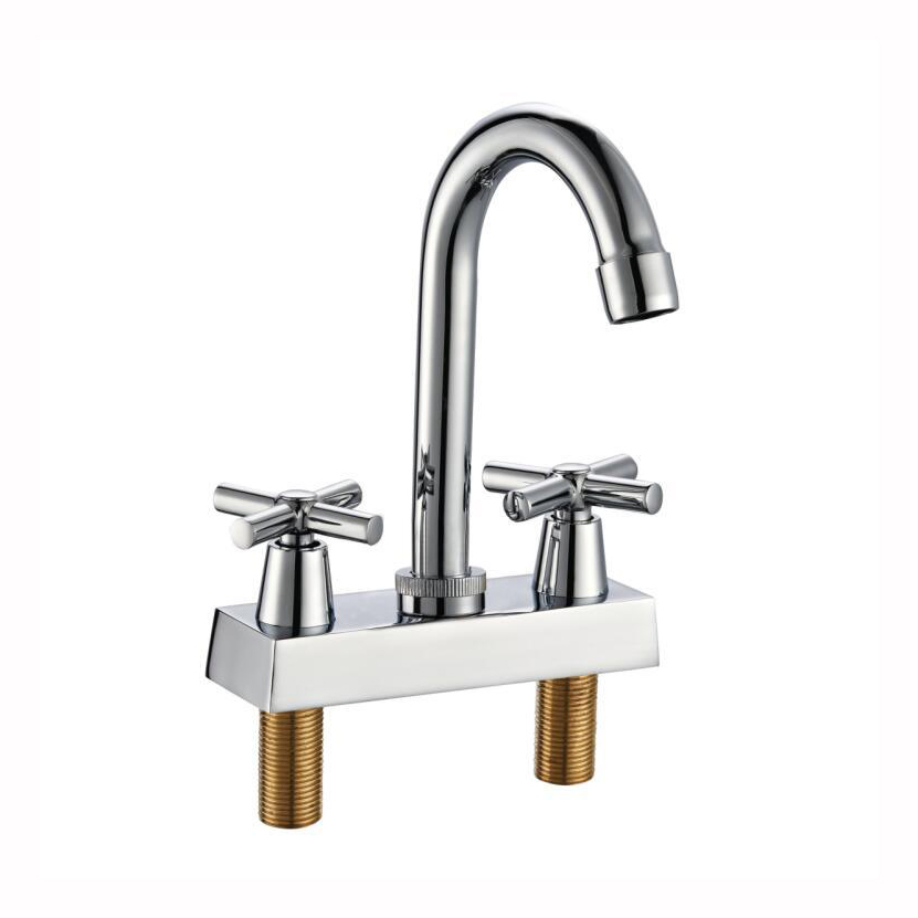 Смеситель для раковины FADA F41013, двойной, хром