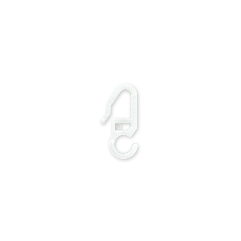 Factory Price Office Decor Ceiling Curtain Track Accessories White Plastic Curtain Hooks