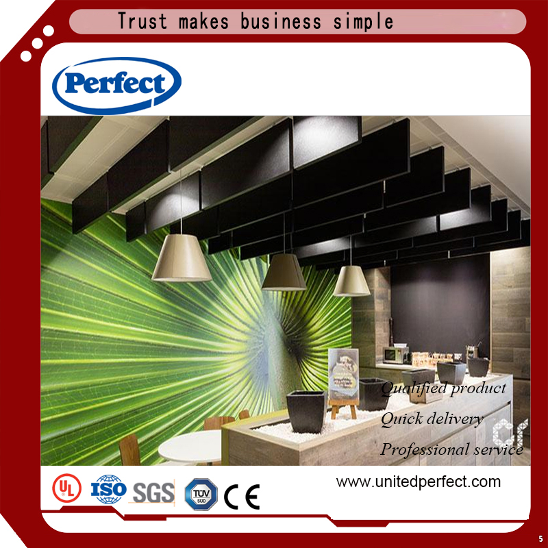 Square /Tegular/Concealed Edge Acoustic Fiberglass Ceiling Tiles