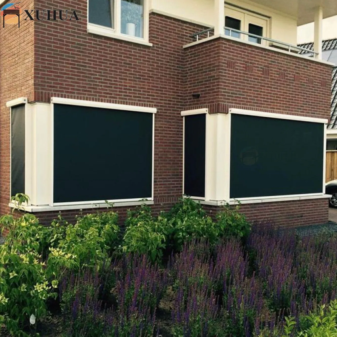Xuhua Patio Waterproof Motor Smart Electric Window Auto Sun Shade Outdoor Blinds