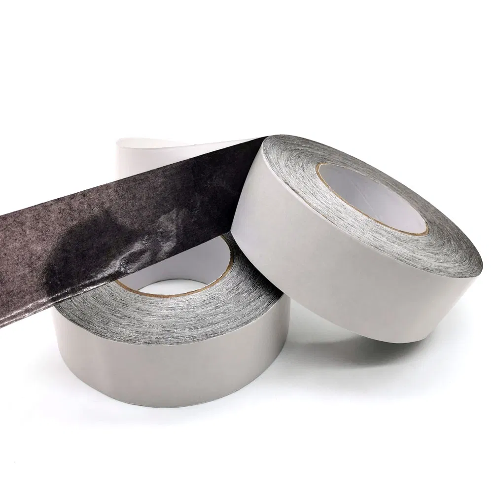 High Adhesion Black Double Sided Woven Cotton Webbing Tissue Tape