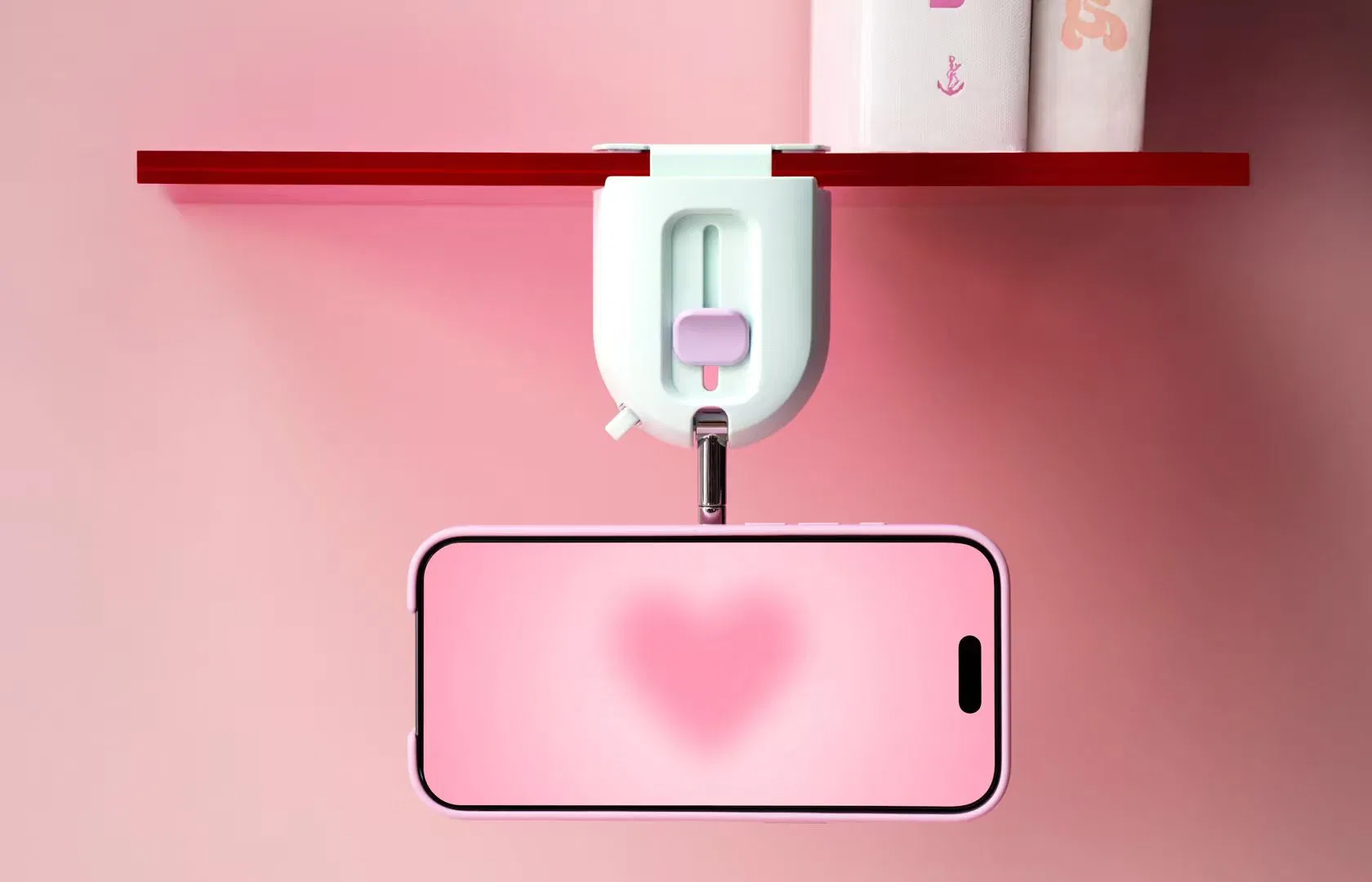 Магнитный держатель для телефона в авто с присоской