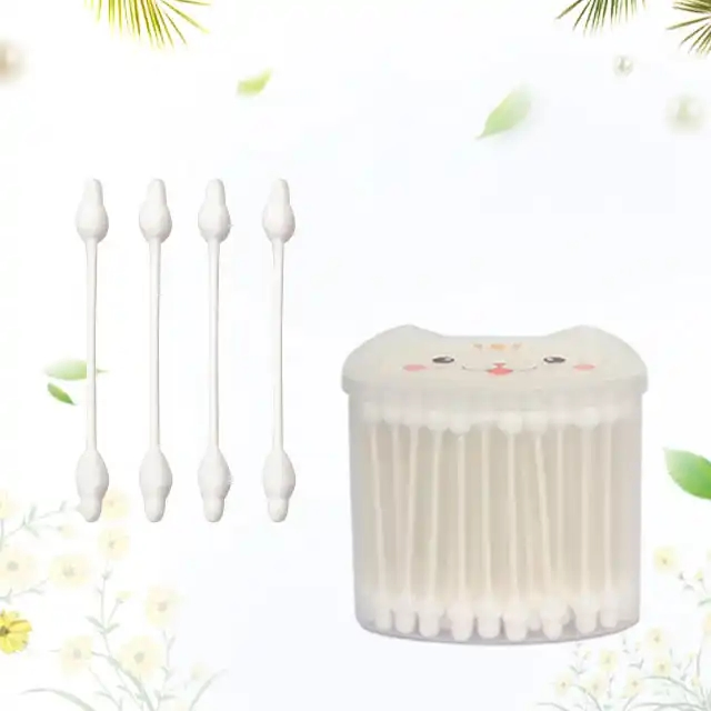 Customized Thick Thin Cotton Swabs with Wood Stick Bud