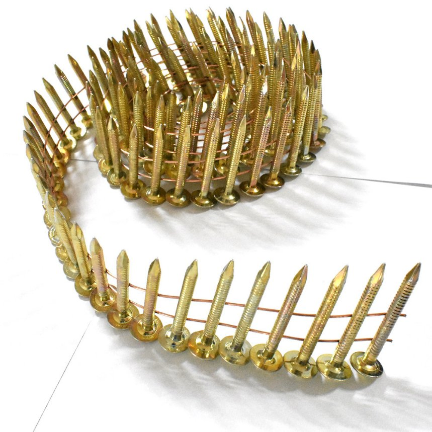 15degree Smooth/Twisted//Screw/Spiral Shank Roofing Coil Nail