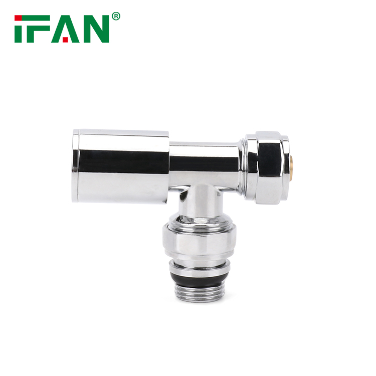 Ifan BS 7291 Chrome Plated Thermostatic Radiator Valve 1/2'' Angle Valve Customized Brass Radiator Valve