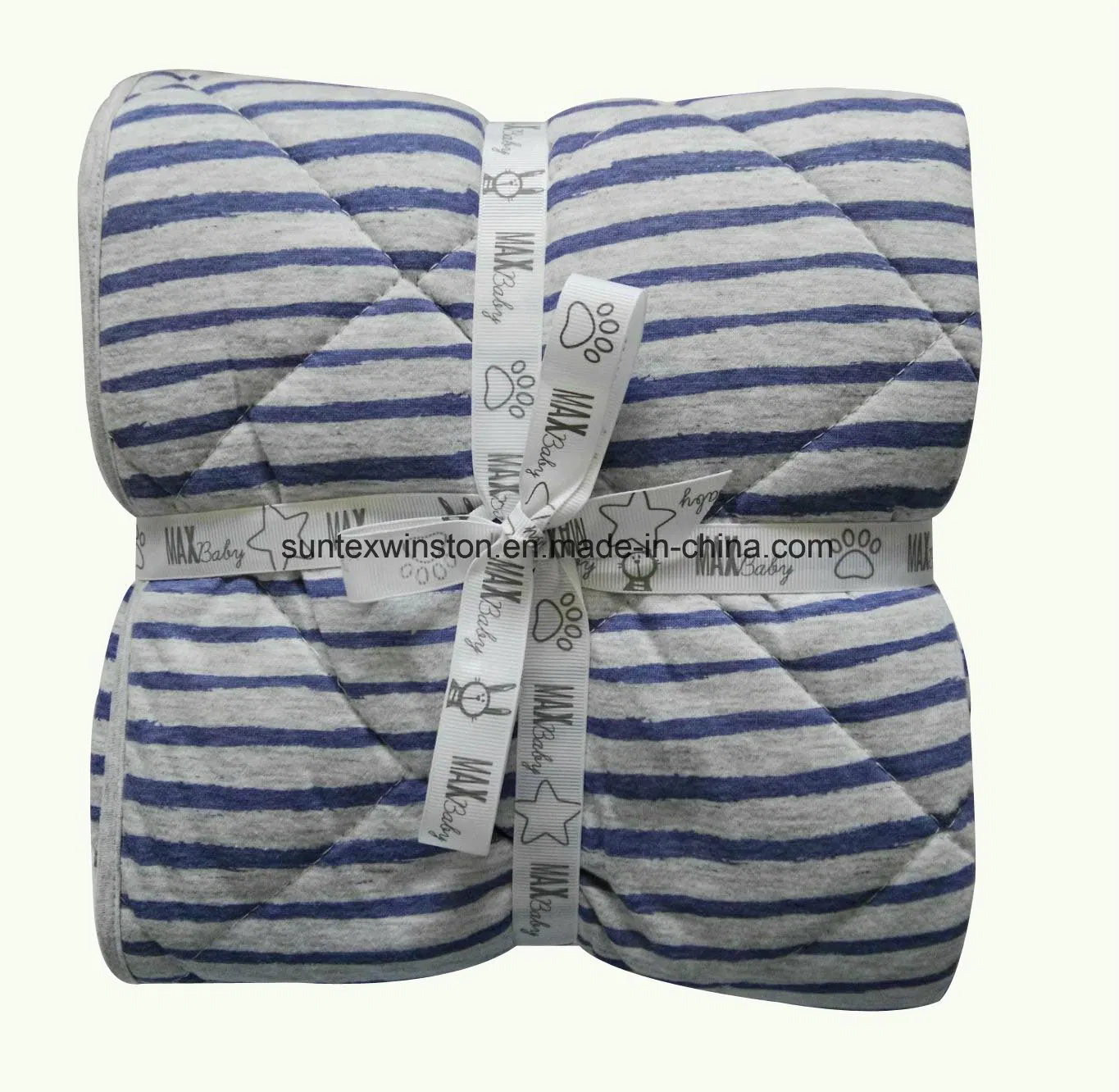 Soft and Breathable 100% Cotton Jersey Baby Quilted Blanket, Baby Quiltd Blanket