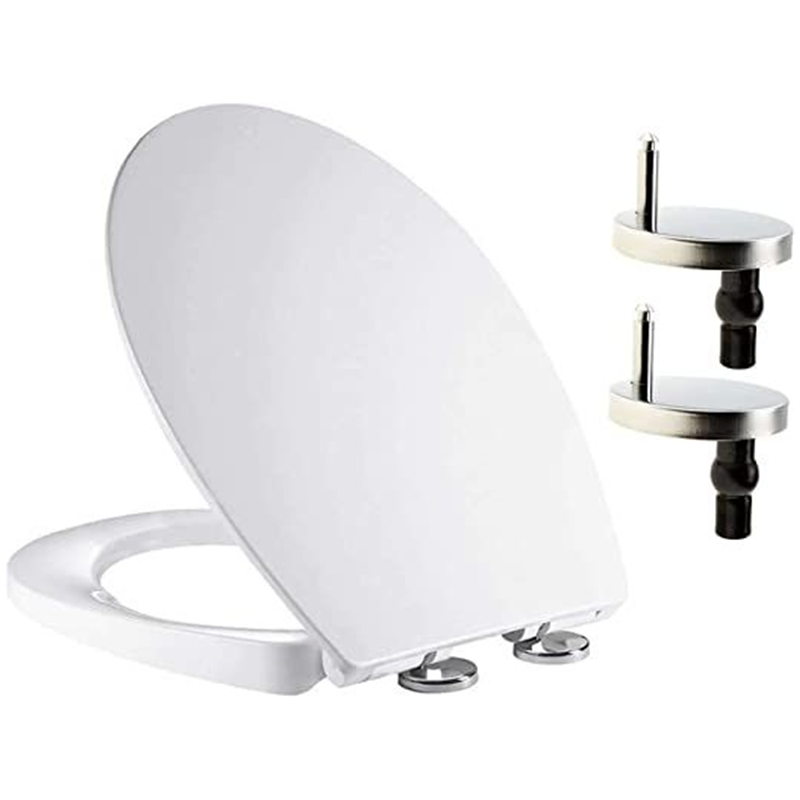 Heavy Duty Slow Close Oval Toilet Seat for Easy Cleaning