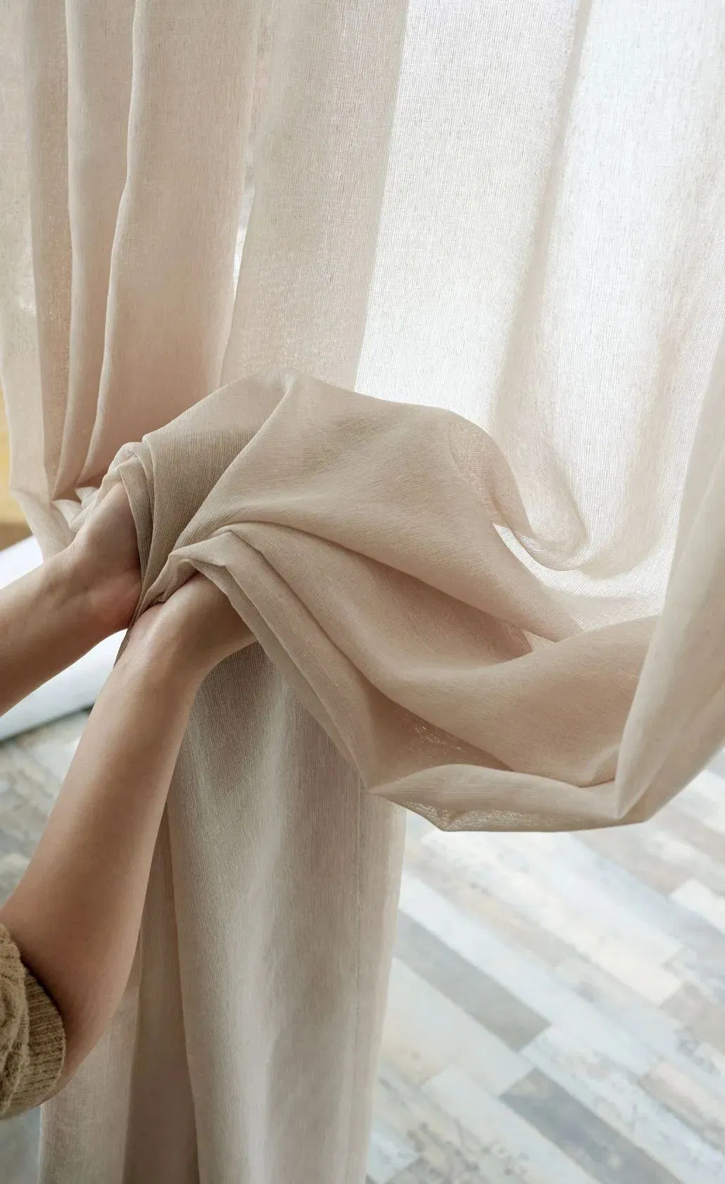 Multistyle Luxury Plain Soft Curtain Fabric