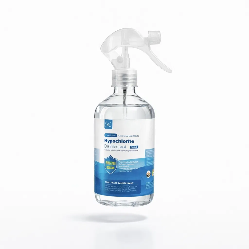 Hypochlorous Acid Solution Alcohol Free 99.99% Germ Killing Power Food Grade Suitable for Allergies Skin Friendly