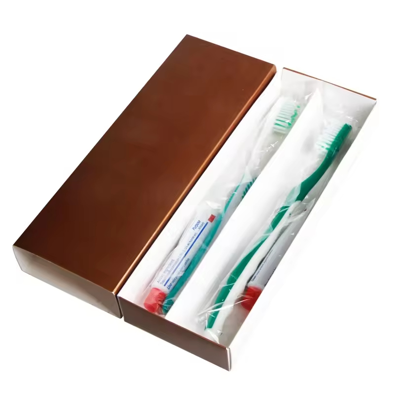 Compact Travel Dental Kit with Hotel Toothbrush and Mini Toothpaste