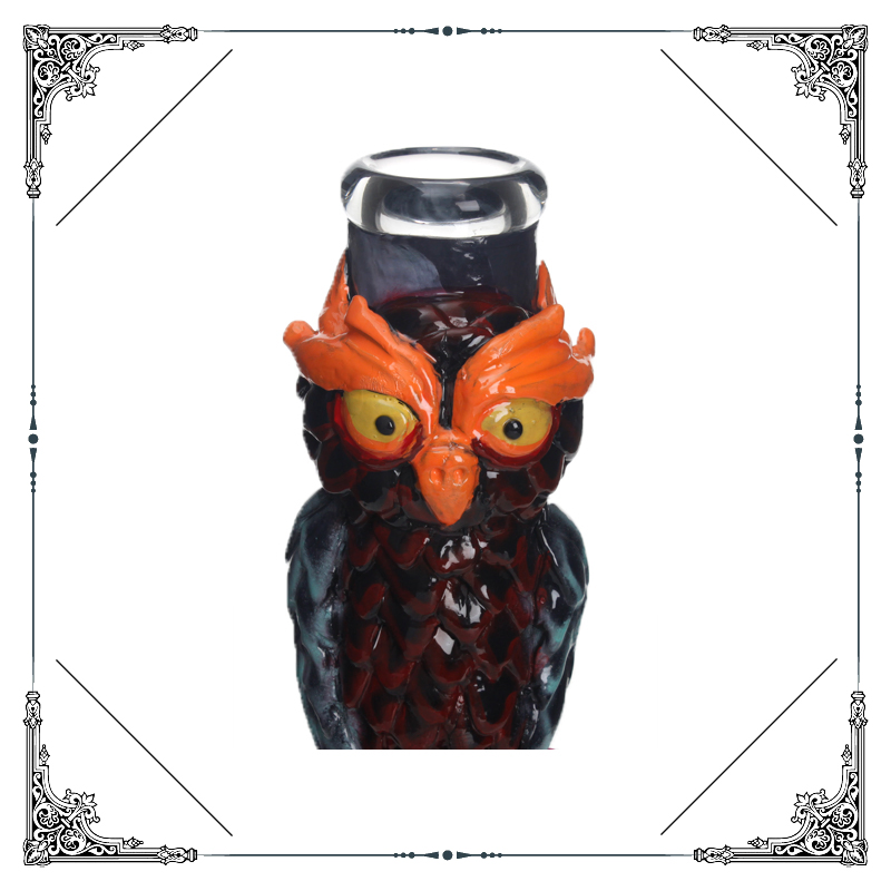 Phoenix 3D Hand Painting 14" 7mm Thick Heavy Glass Beaker Hookah Smoking Water Pipe Wholesale High Quality