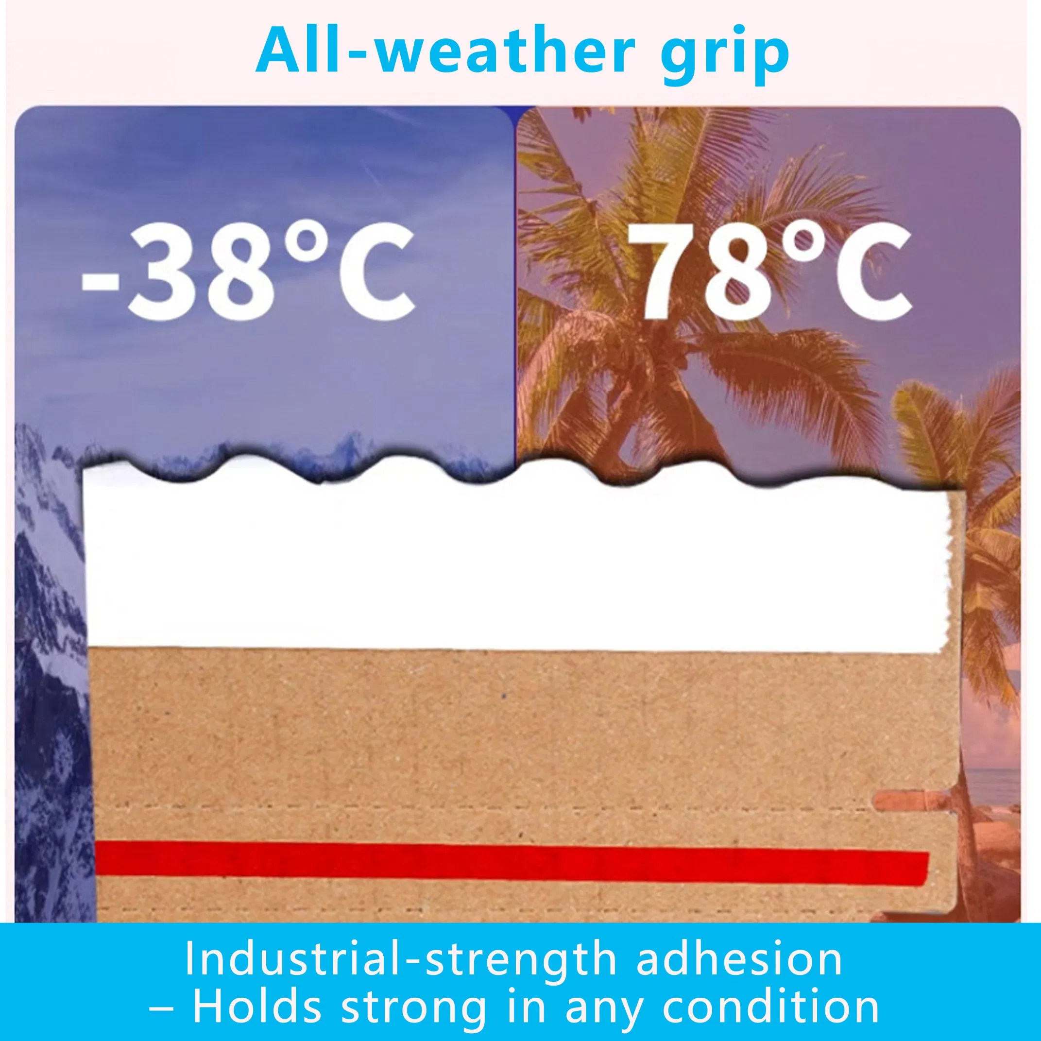 Environmental Wave Edge Retention High Temperature Hot Selling Bag Sealing Sided for Shipping Box Zipper Foam Double Side Tape
