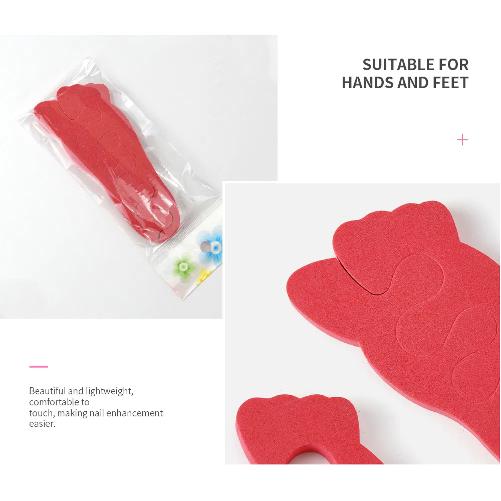 Soft Foam Bulk Salon EVA Nail Art Finger Separator Foot Care Pedicure Gel Toe Separators for Nail Polish