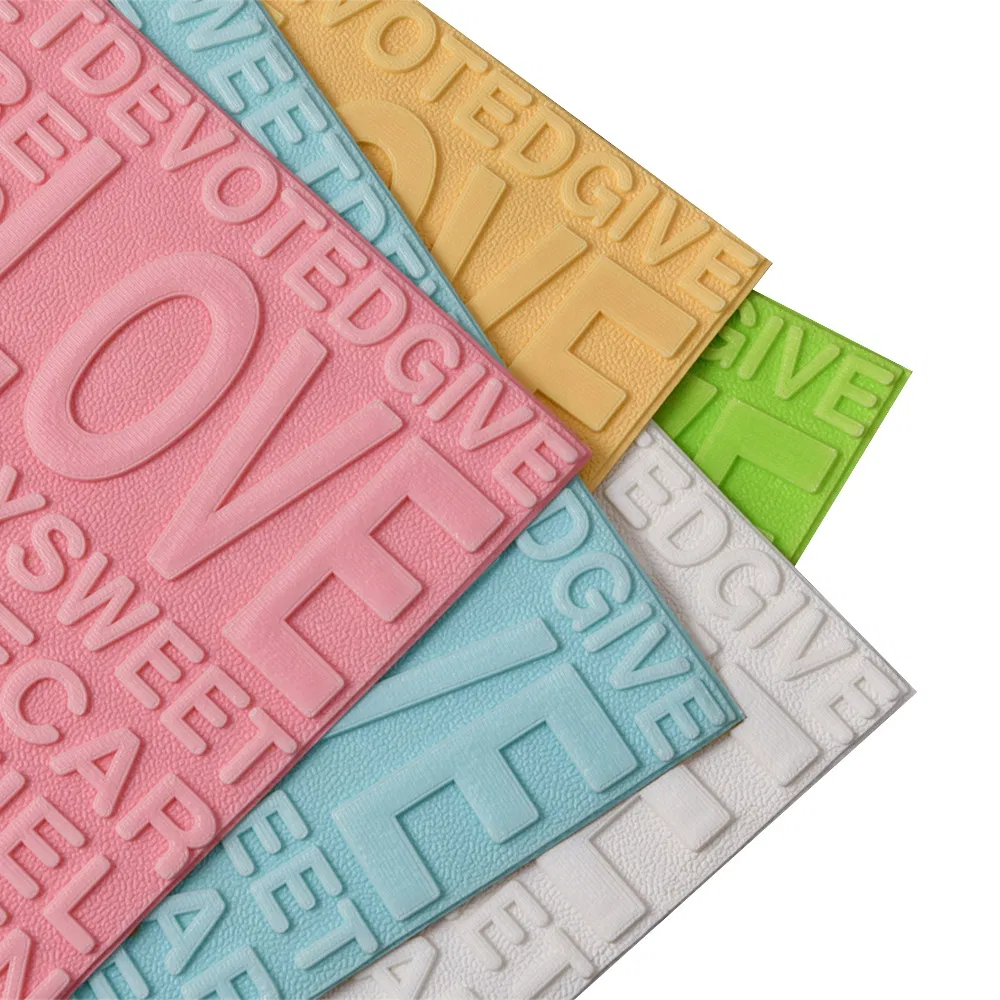 3D Foam Wallpaper Panel Tile Decoration Heat Retaining