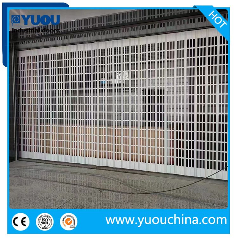 High Quality Transparent Clear View Polycarbonate PC Folding Sliding Door for Shopping Malls