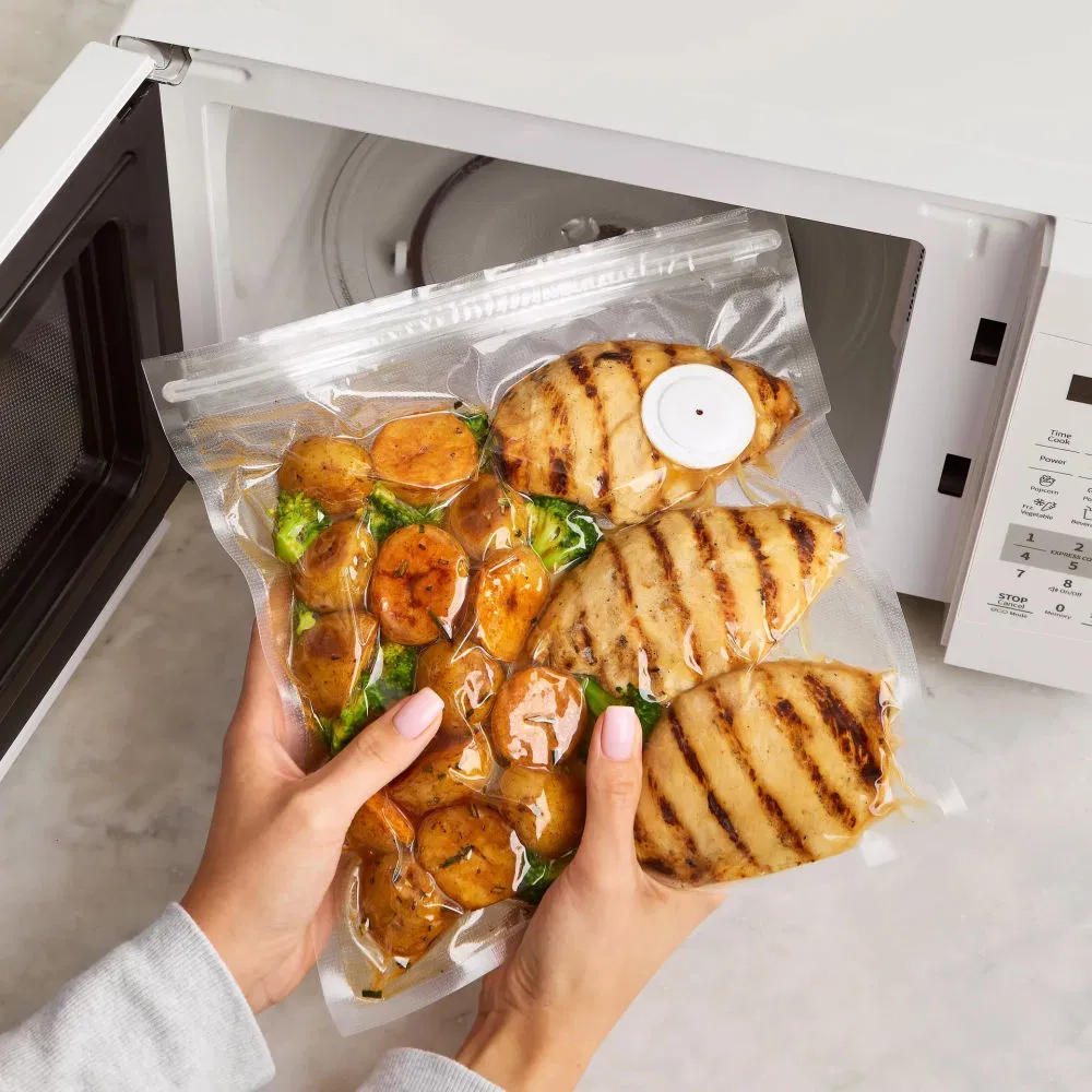 Vacuum Packaging Bag for Food Packing Plastic Food Storage Packaging Chamber Vacuum Sealer