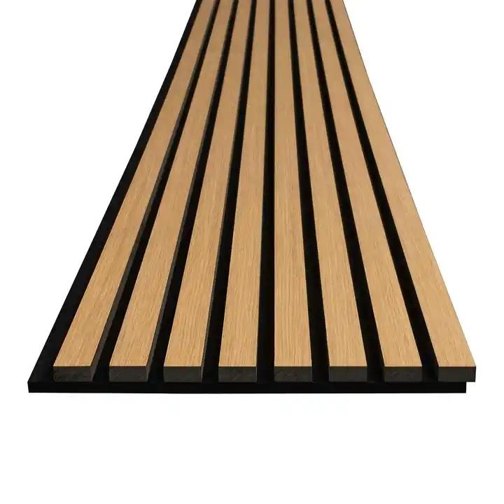 Custom Akupanel Wooden Slat Acoustic Sound Proof Panels Slated Wood Acoustic Panel