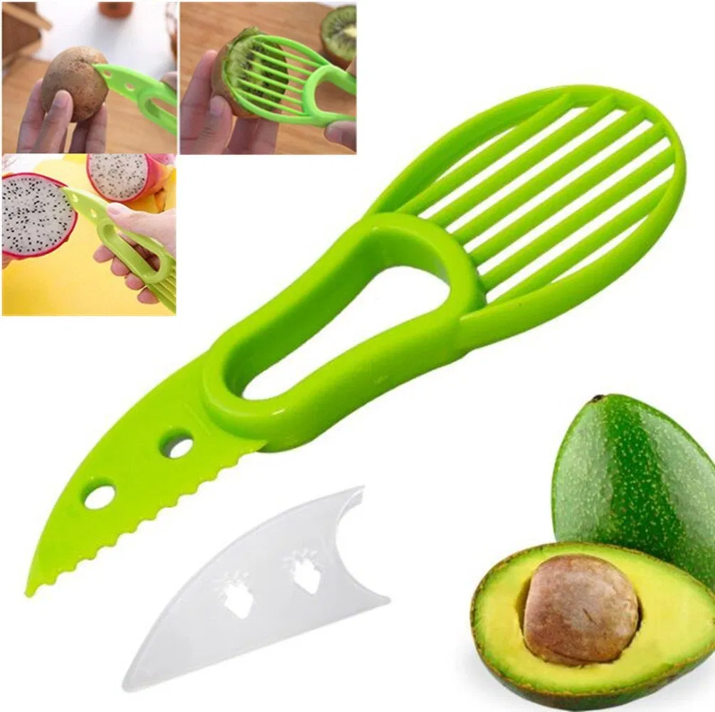 3-in-1 Avocado Separator Avocado Cut Avocado Fruit Knife Comfortable Good Grips Avocado Slicer