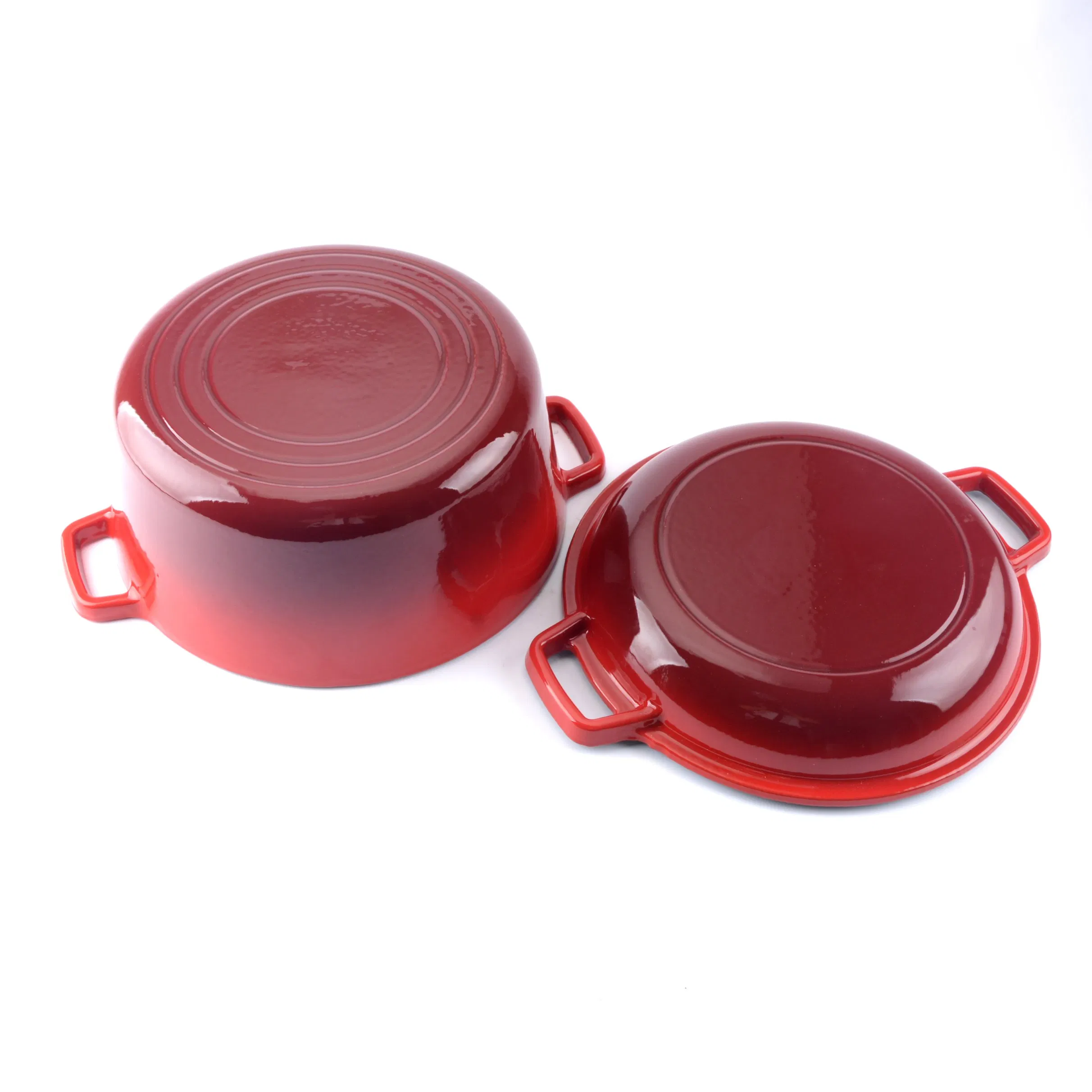 Чугунная эмалированная утятница 2 в 1 с логотипом