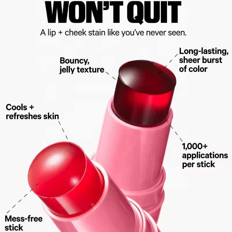 Wholesale Cosmetic Pigment Blusher Refresh Skin Single Moisten Blush Vegan Blusher and Jelly Blush Stick