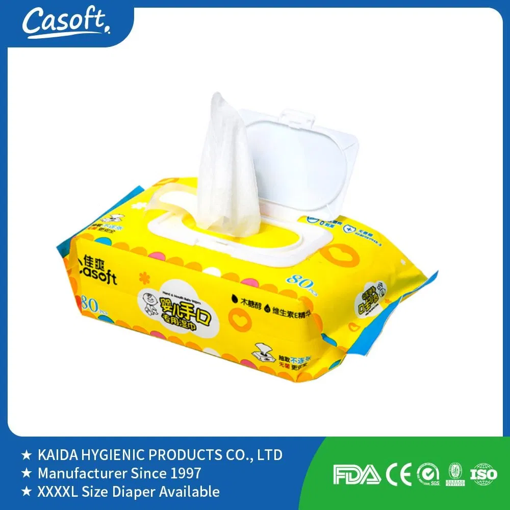 Casoft Top Selling OEM Factory Price High Quality Soft Skin Friendly Cleaning Baby Wipes Manufacturer in China