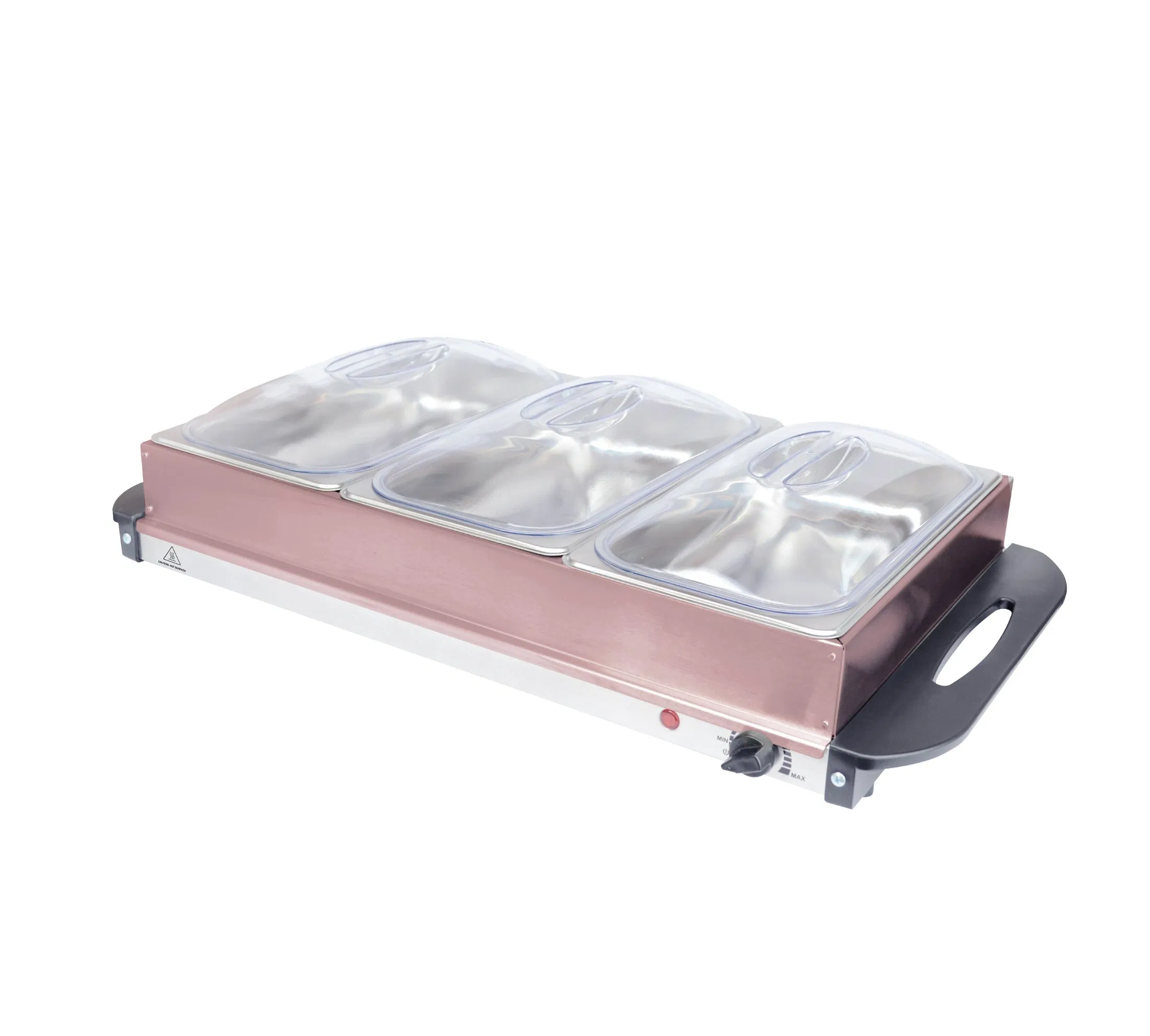 300W Electric Buffet Server Food Warmer 3.5lx3 Food Tray Warmer