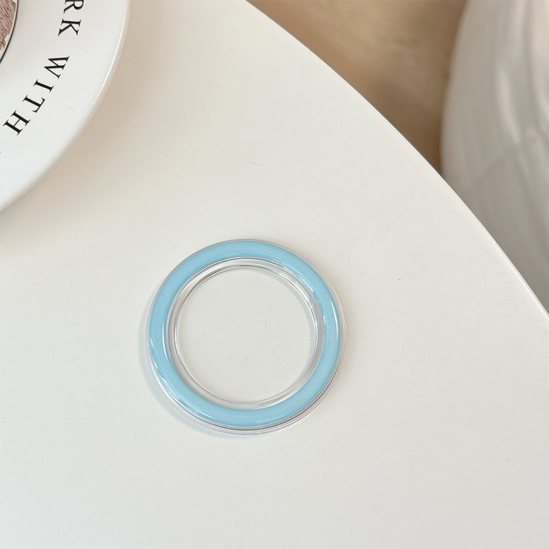 Best-Selling Transparent Round Magnetic Phone Stand Holder Retractable Design Simple Style Gradient Color Magnetic Mount