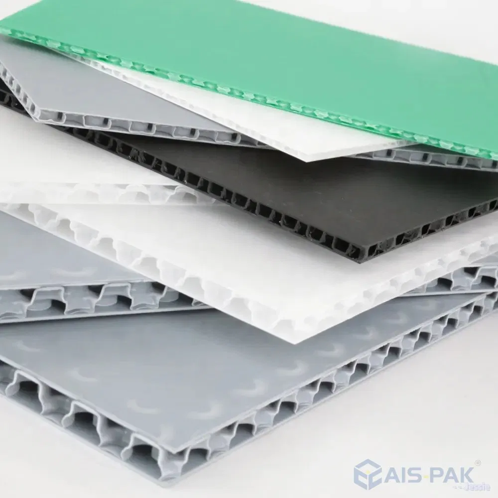 Recycled Triplex Three Layers Sandwich Composite Polypropylene PP Bubble Guard Honeycomb Core Panels for Plastic Packaging Board