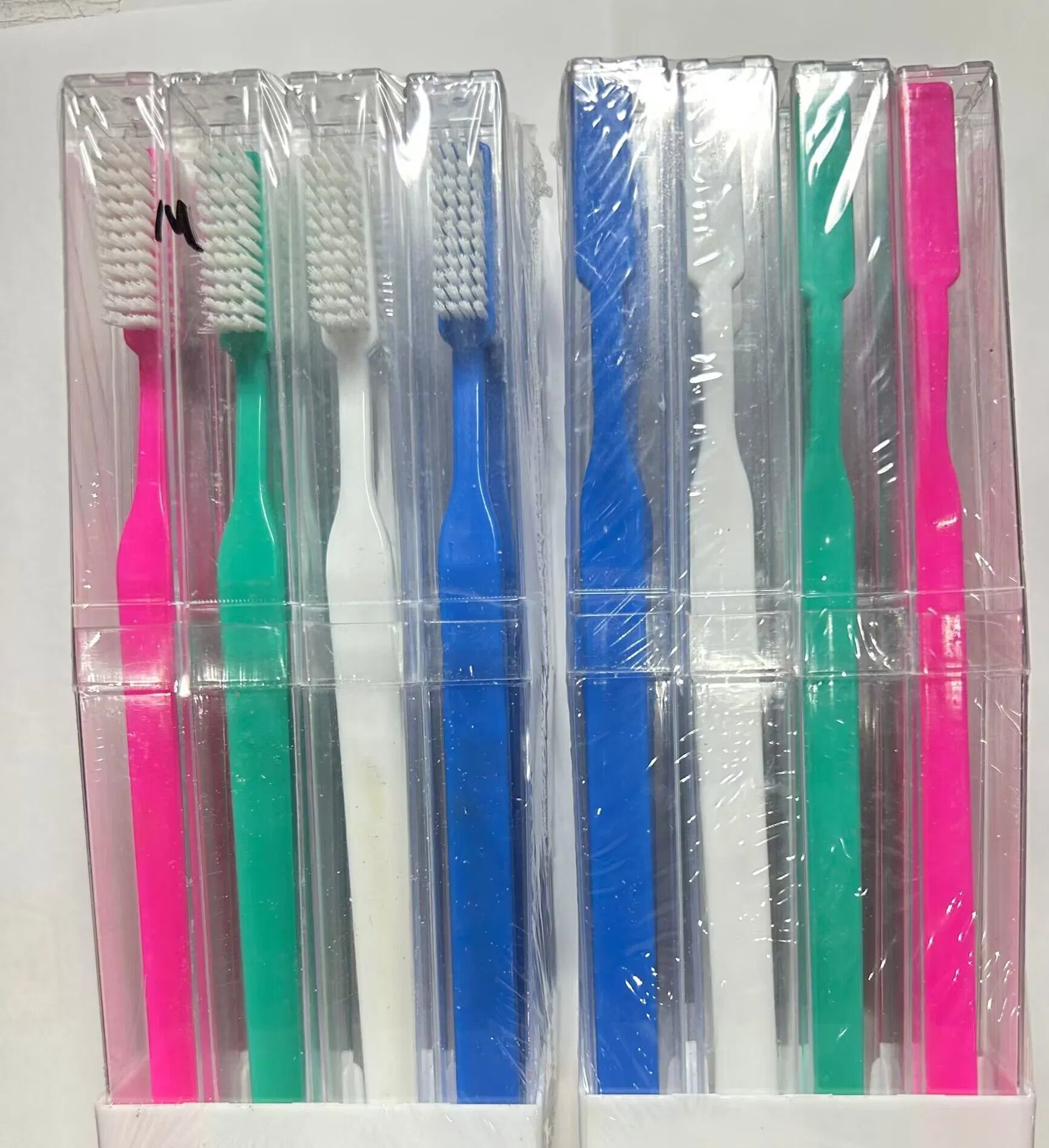 Big Head Whitening Toothbrush with Hard Bristles in Plastic Tube for Deep Cleaning Toothbrush