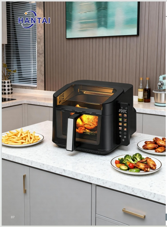 LED Touch Display Kitchen Electronics 7L with 270° Visible Window Air Fryer
