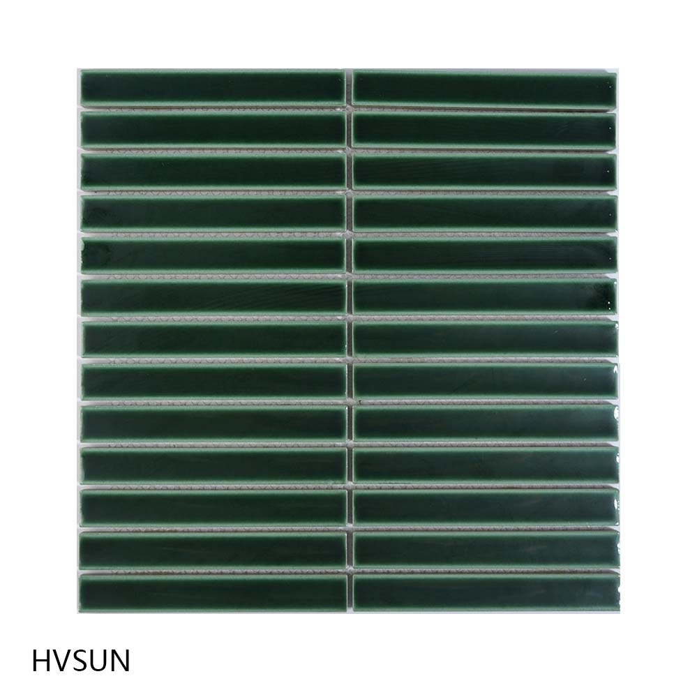 Carrara White Stone Mosaic Mix Black Square Shape Glass Mosaic for Sale