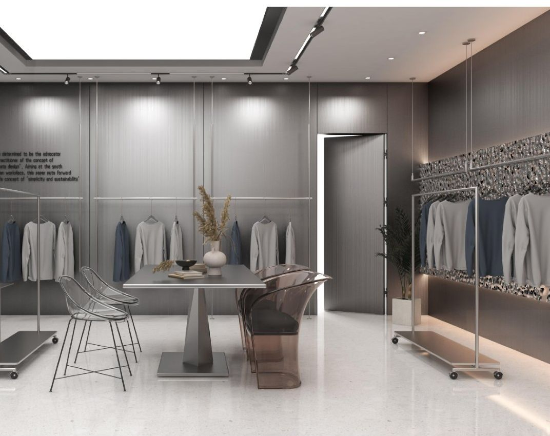 Metallic-Surface WPC Panel Durable Cladding for Modern Commercial Spaces