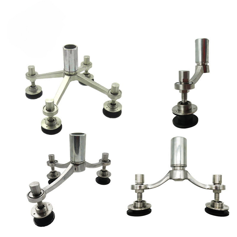Stainless Steel Glass Spider Fitting for Glass Curtain Wall Spider 4 Arms Connected