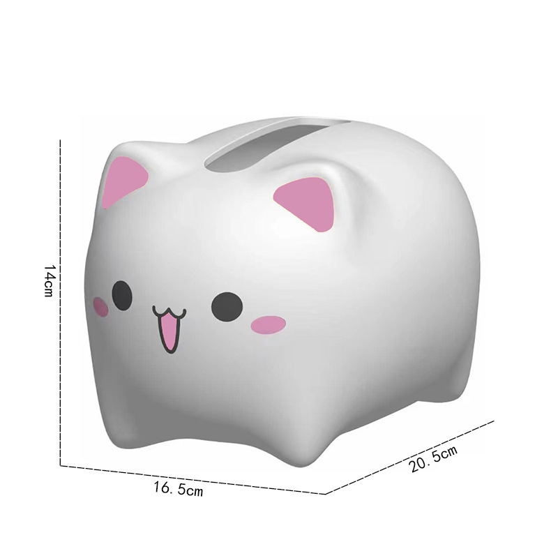 Cute Cat Tissue Dispenser Storage Holder Toothpick Box Tissue Box