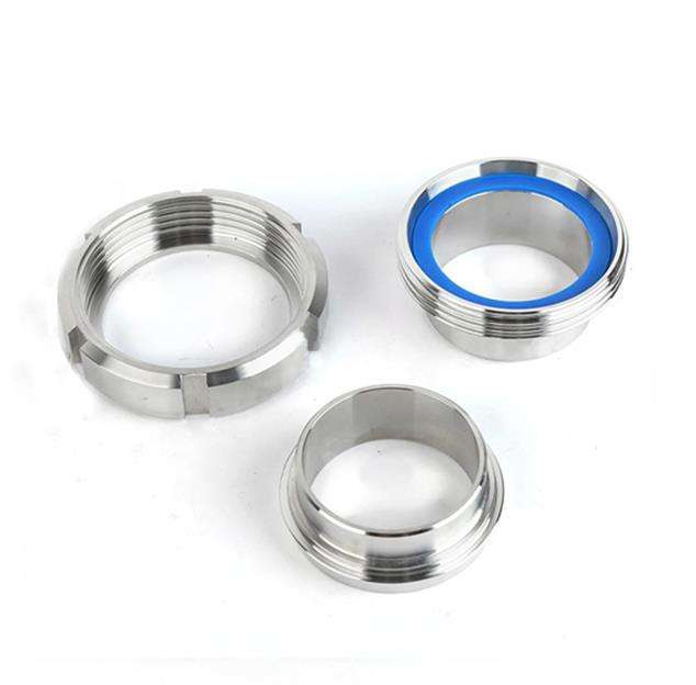 Inch Stainless Steel 304 Quick Connect Vessel Connector Sanitary Pipe Fitting Weld Pipe Union Set