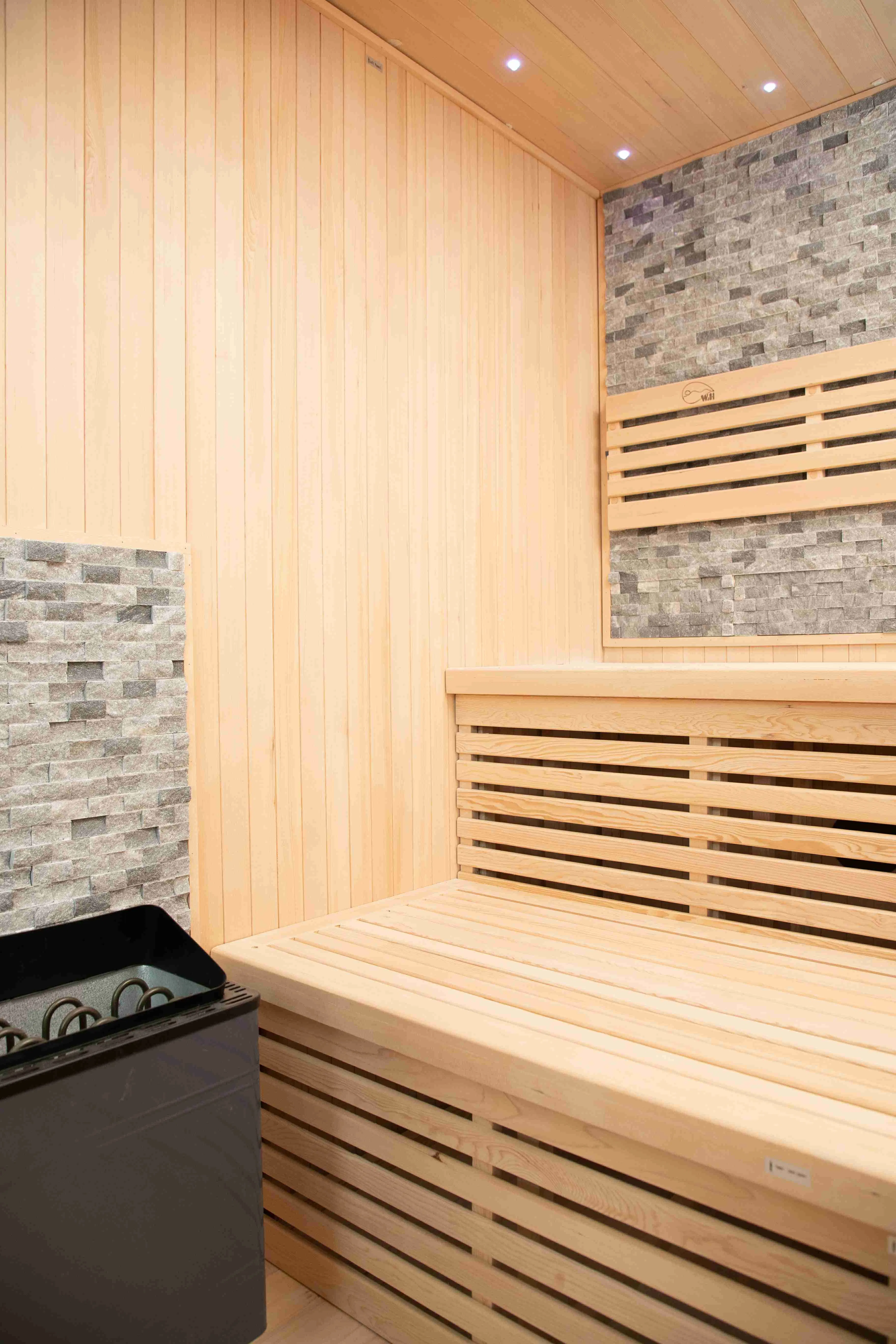 Сауна-бочка Хемлок с печью Harvia