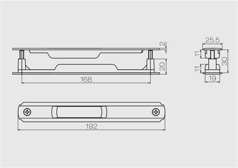South America Hot Sell Door and Window Hardware Sliding Lock Latch