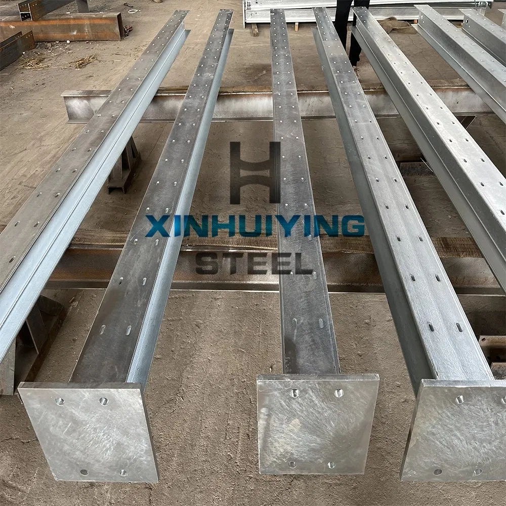 Custom Steel H Post Galvanized H Section Commercial Fencing Post Base Plate