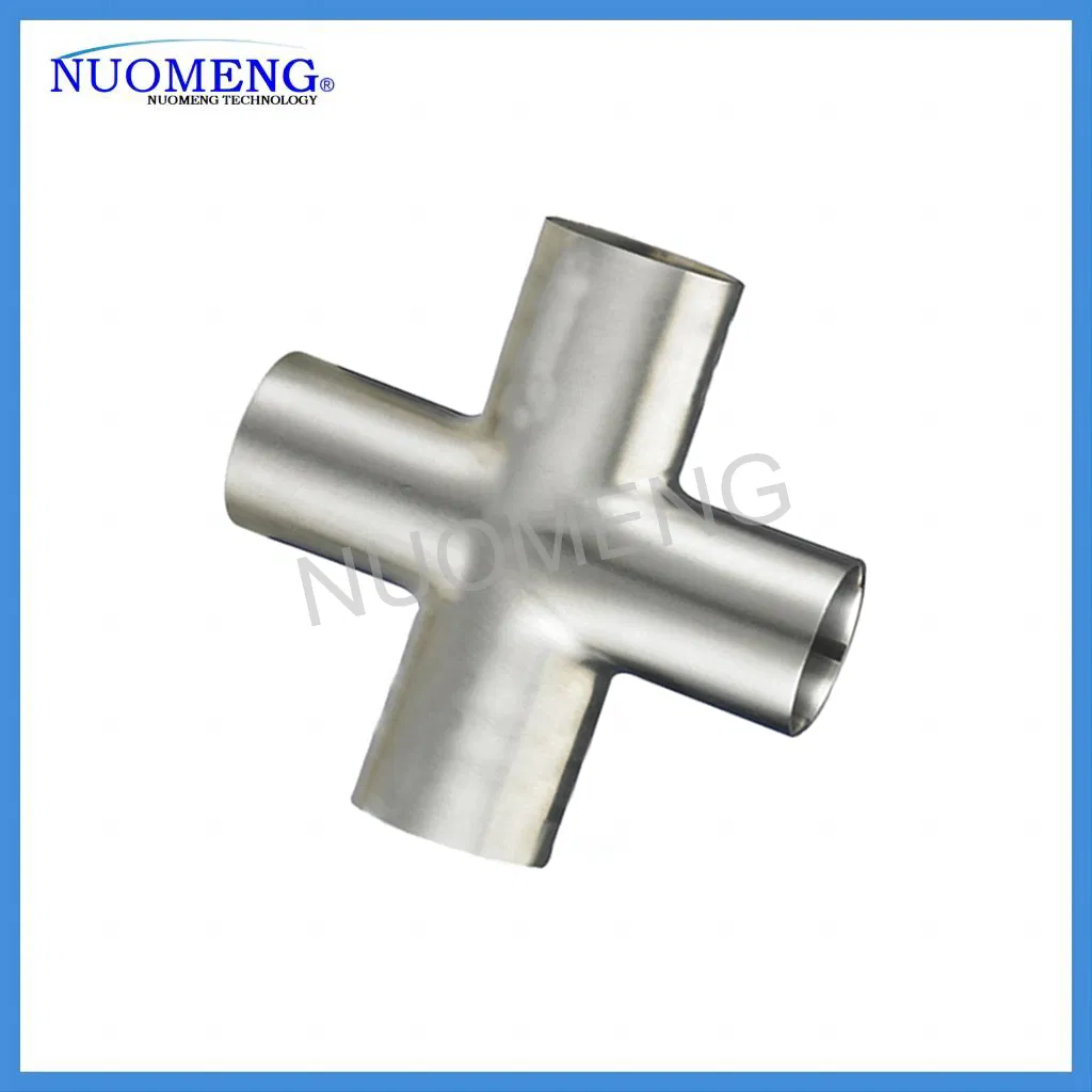 Premium Sanitary Stainless Steel Pipe Fitting - Low Long Welded Equal Cross