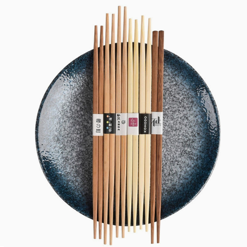 Bamboo Chopsticks Reusable Classic Japanese Style Chop Sticks Gift Sets